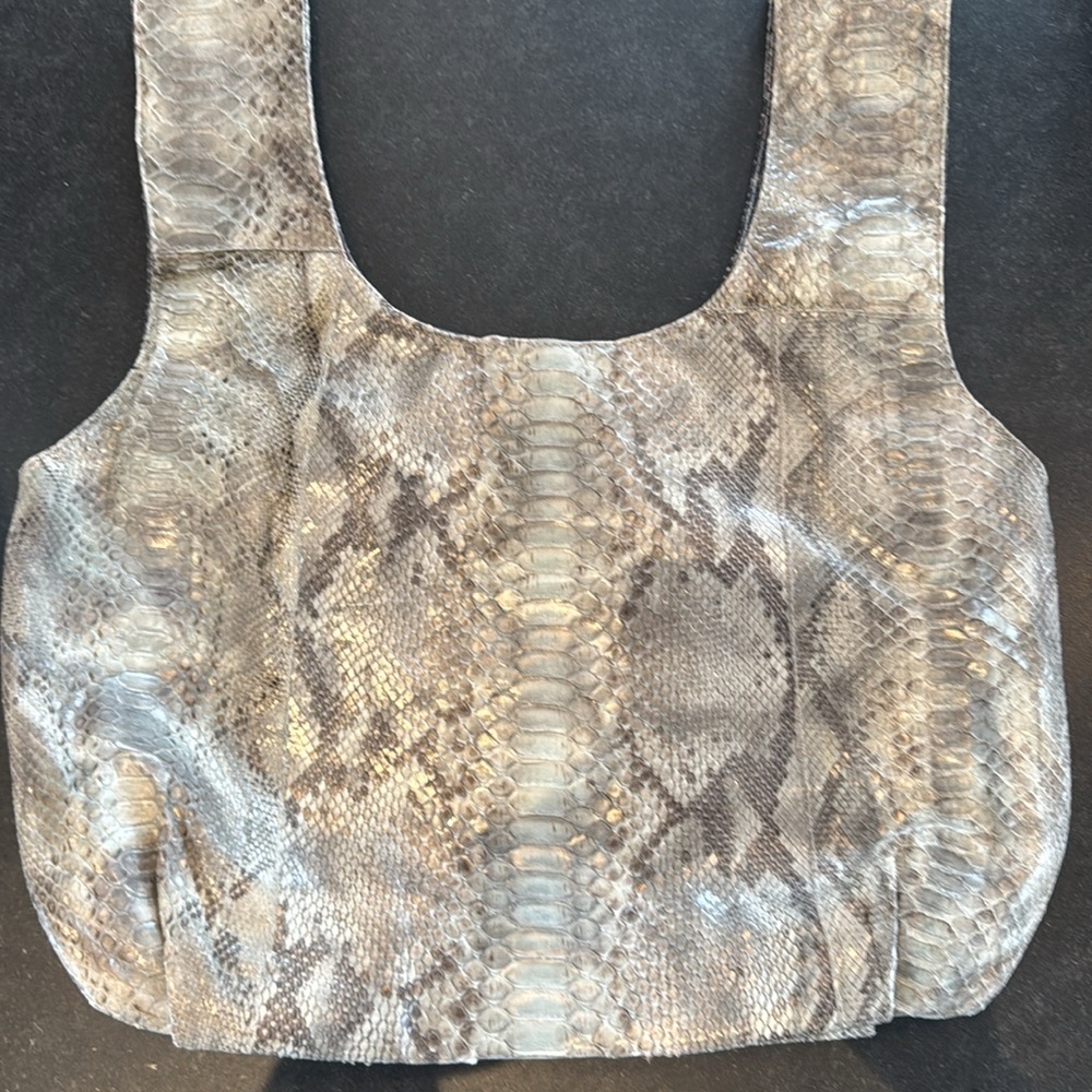 New Reversible Real Python Tote Bag Made In Italy - image 2